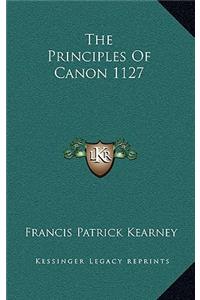 Principles of Canon 1127