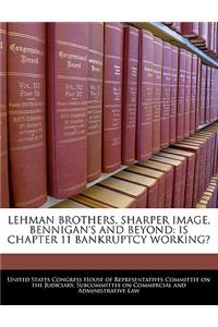 Lehman Brothers, Sharper Image, Bennigan's and Beyond