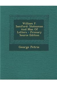 William F. Samford: Statesman and Man of Letters