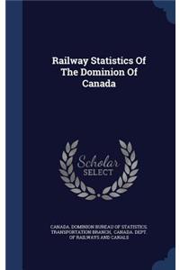 Railway Statistics of the Dominion of Canada