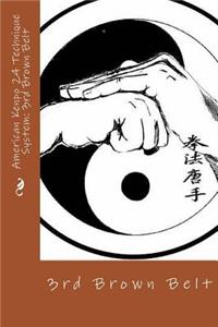 American Kenpo 24 Technique System