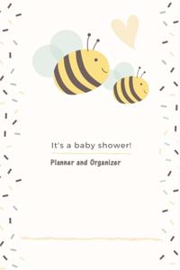 Cute Baby Shower Planner - Bumble Bee Baby Shower Organizer 6 x 9