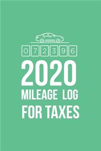2020 Mileage log book for taxes