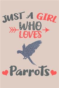Just A Girl Who Loves Parrots Journal