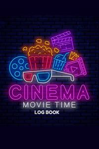 Cinema Movie Time Log Book