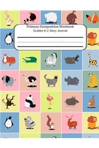 Primary Composition Notebook Grades K-2 Story Journal