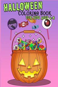 Halloween Coloring Book for Kids Ages 4-8