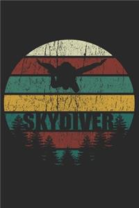 Skydiver Notebook for Skydivers skydiving journal gift idea for Skydive Parachuting enthusiast