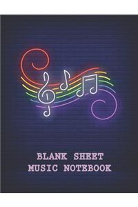 Blank Sheet Music Notebook