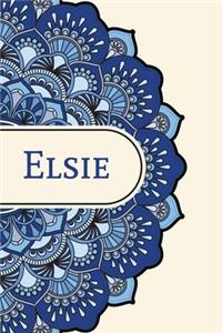 Mandala Notebook with Personalized Monogram Elsie