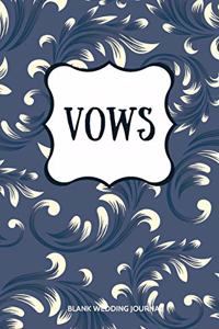 Vows Small Size Blank Journal-Wedding Vow Keepsake-5.5