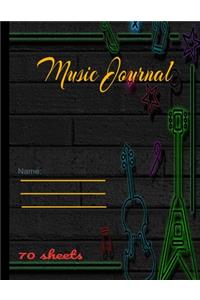 Music Journal 70 sheets