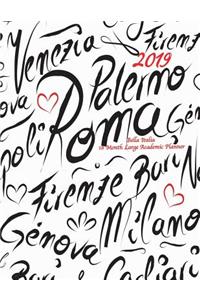 2019 Bella Italia 18 Month Large Academic Planner