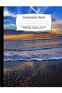 Beach Composition Notebook, College Ruled