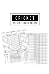 Cricket Score Record