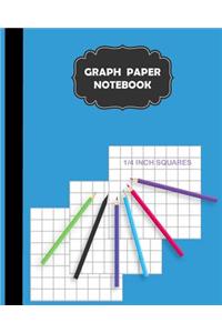 Graph Paper Notebook 1/4 inch squares
