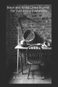 Black and White Lined Journal