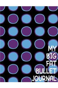 My Big Fat Bullet Journal Big Circles Purple and Blue: Jumbo Sized Graph Design Bullet Notebook Journal - 300 Plus Numbered Pages with 300 Graph Style Grid Pages, 6 Index Pages and 2 Key Pages in Large 8.5 X 11 Size