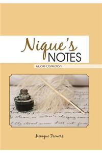 Nique's Notes