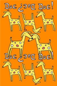 Bullet Journal Notebook for Dog Lovers, Yellow Dogs in a Row 1