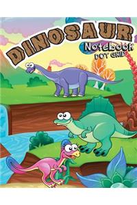 Dinosaur Notebook Dot Grid