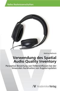 Verwendung Des Spatial Audio Quality Inventory
