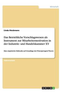 Das Betriebliche Vorschlagswesen als Instrument zur Mitarbeitermotivation in der Industrie- und Handelskammer XY