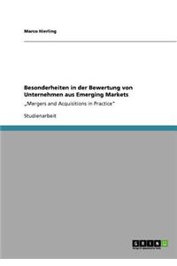 Besonderheiten in der Bewertung von Unternehmen aus Emerging Markets