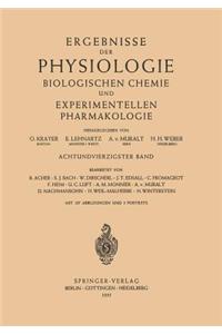 Ergebnisse Der Physiologie Biologischen Chemie Und Experimentellen Pharmakologie