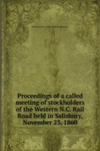 PROCEEDINGS OF A CALLED MEETING OF STOC