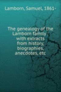 genealogy of the Lamborn family