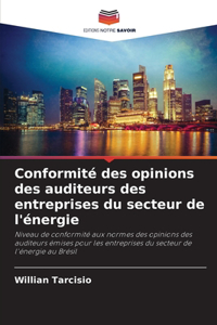 Conformité des opinions des auditeurs des entreprises du secteur de l'énergie