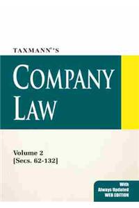 Company Law Volume 2 (Secs. 62-132)