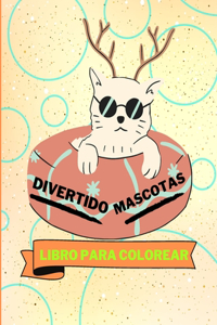 Libro para colorear de mascotas divertidas