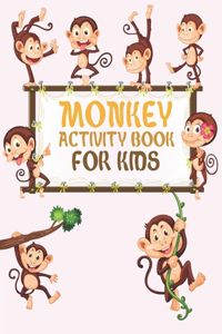 Monkey Activity Book For Kids