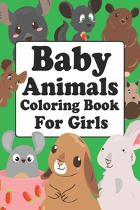 Baby Animals Coloring Book For Girls