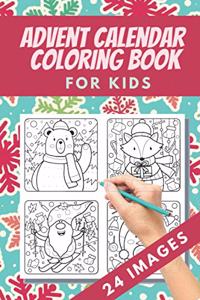 Advent Calendar Coloring Book for kids