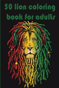 50 lion coloring book for adults
