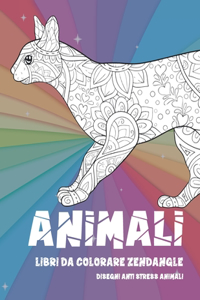 Libri da colorare Zendangle - Disegni Anti stress Animali - Animali
