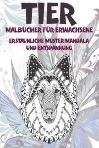 Malbücher für Erwachsene - Erstaunliche Muster Mandala und Entspannung - Tier
