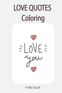 Love You Love quote coloring