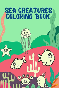 Sea Creatures Coloring Book
