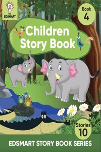 Edsmart Children Story Book 4 For 2-6 Years Old [32 Pages], 10 Kids Stories With Attractive Pictures| Kids Stories On Friendship, Road Safety, Nature, Panchatantra Stories , Tenali Rama And More