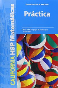 Harcourt School Publishers Spanish Math: Practice Workbook Student Edition Spanish Grade K