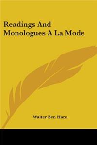 Readings And Monologues A La Mode