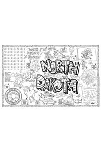 North Dakota Symbols & Facts Funsheet - Pack of 30