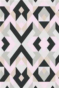 Black and White Geometric Design Notebook