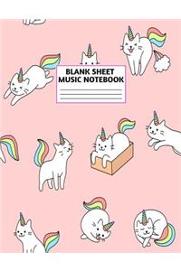 Blank Sheet Music Notebook
