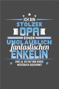 Ich Bin Stolzer Opa Einer Unglaublich Fantastischen Enkelin - Und Ja, Sie Hat Mir Dieses Notizbuch Geschenkt
