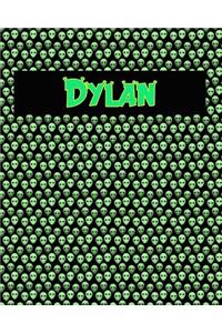 120 Page Handwriting Practice Book with Green Alien Cover Dylan